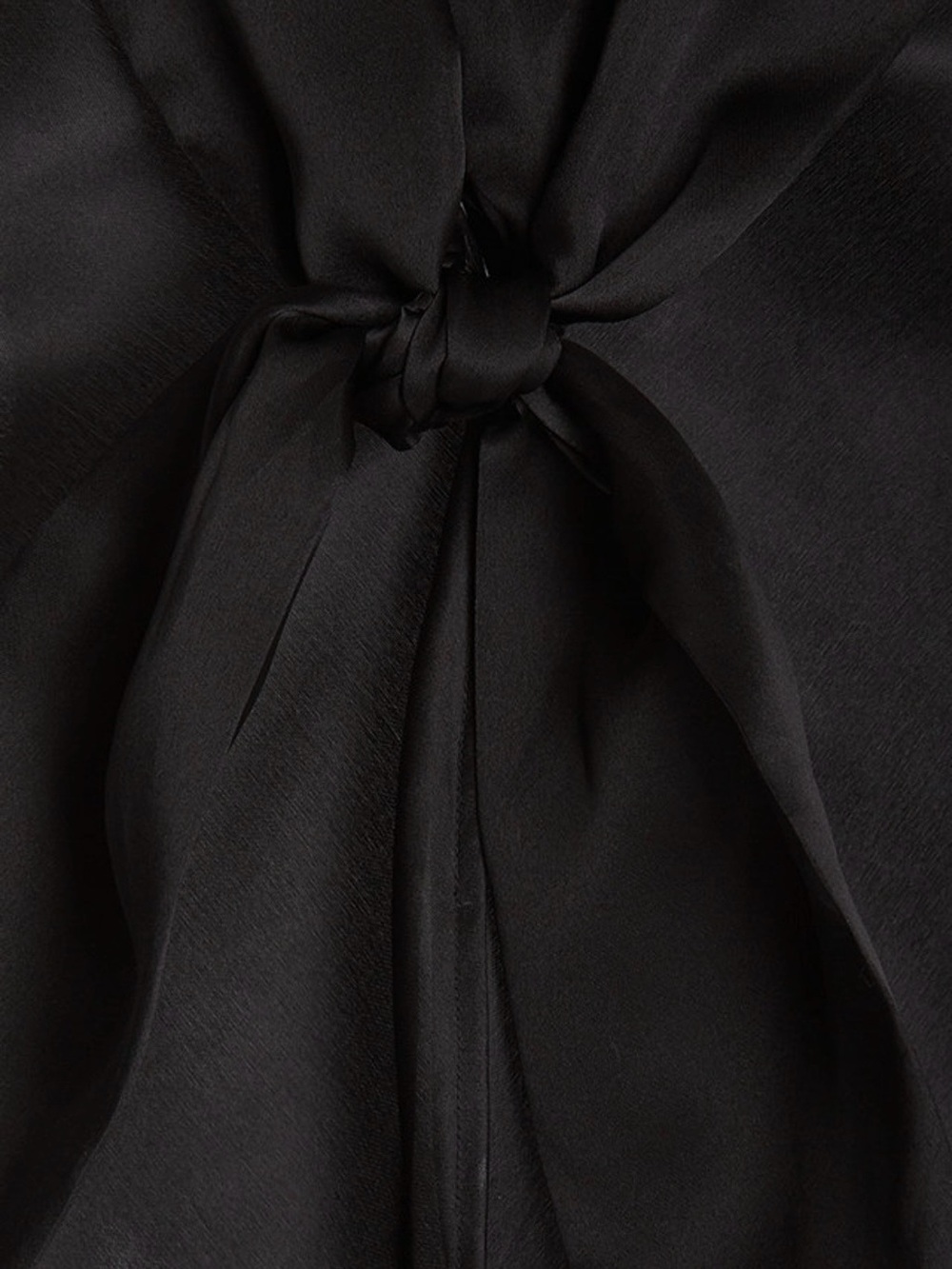 Andres Otalara Black Granda Silk Blouse - Picture 2 of 4